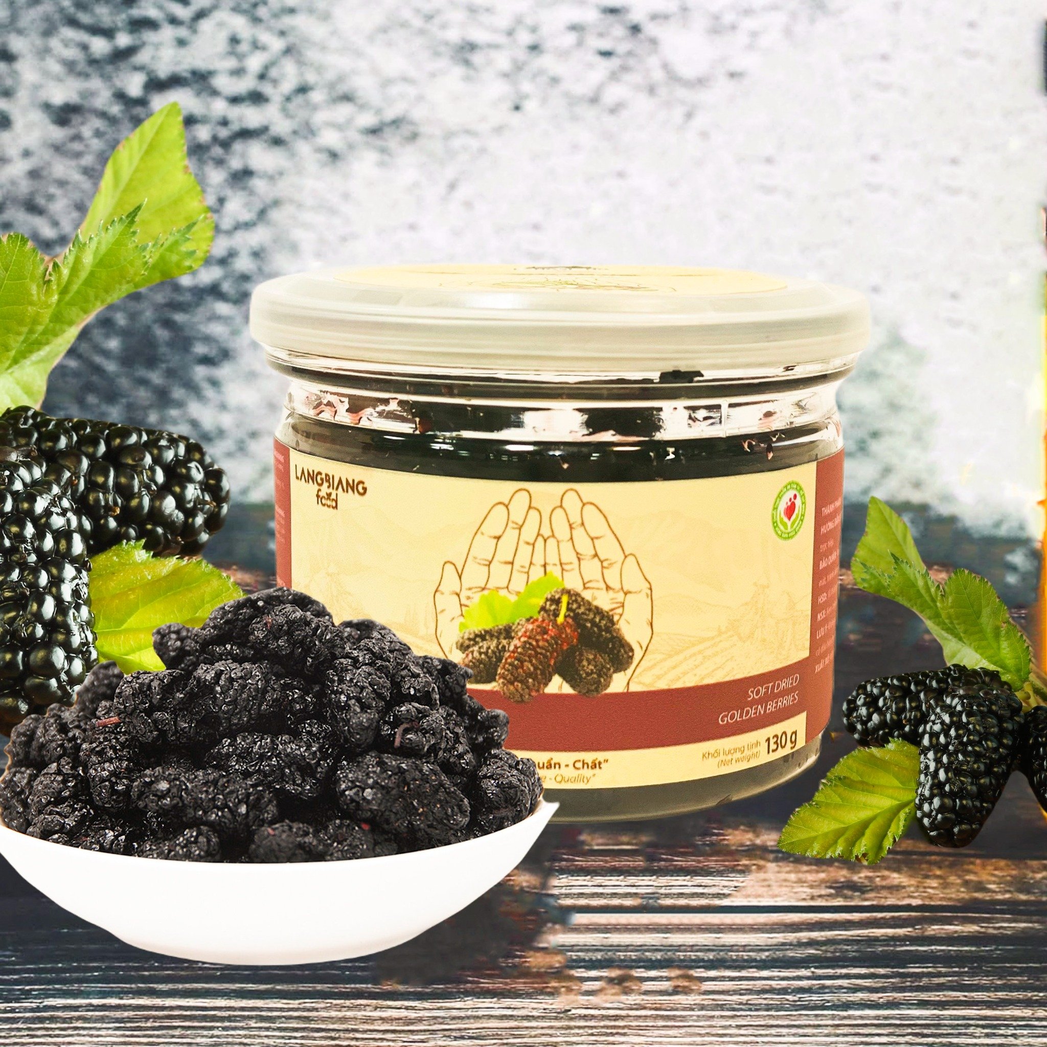 Dâu tằm sấy dẻo Langbiang Food, hũ 130g