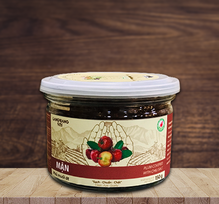 Mận phủ muối ớt LangBiang Food hũ 150g