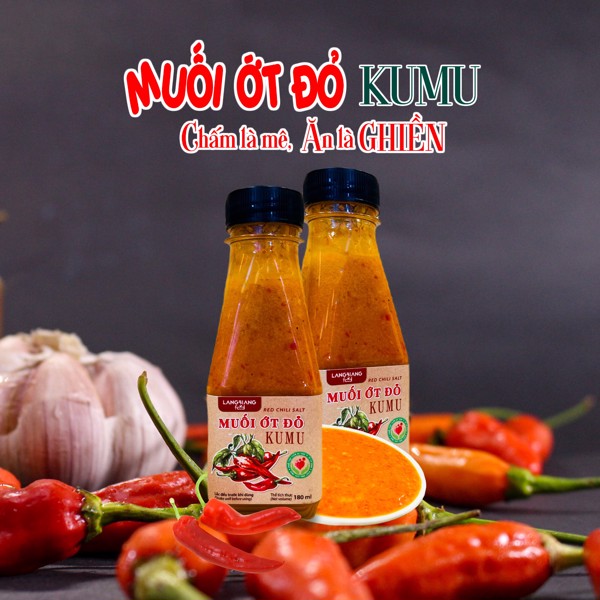 Muối ớt đỏ KUMU, 180g