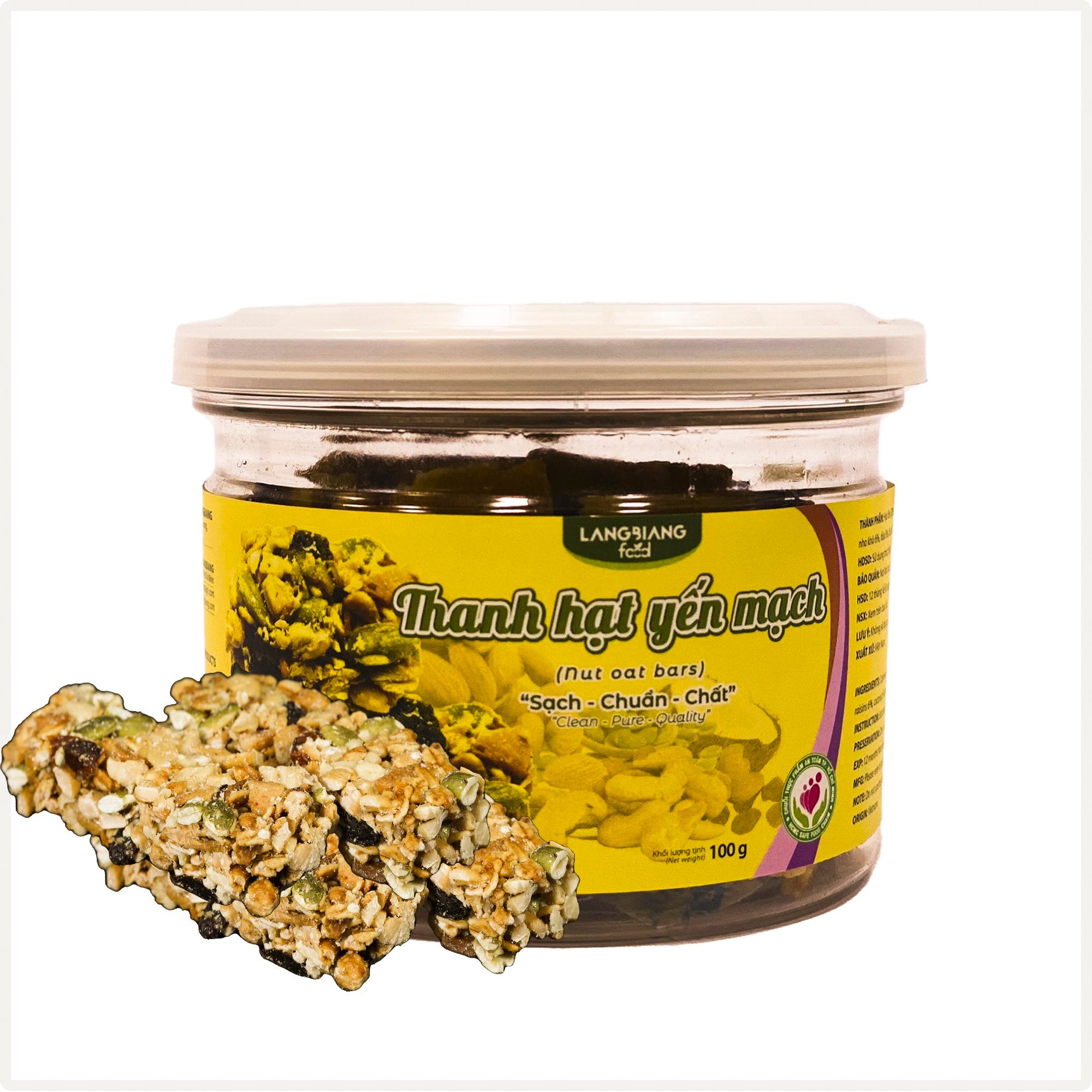 Thanh hạt yến mạch (Nut oat bars)