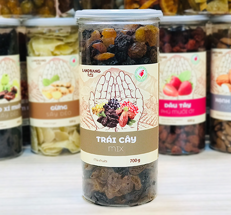 Trái cây mix LangBiang Food hũ 700g